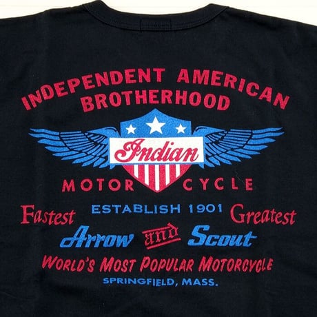 インディアンモーターサイクル INDIAN MOTORCYCLE 半袖　Tシャツ　S/S T-SHIRT "ARROW ＆ SCOUT"　IM78520 東洋エンタープライズ