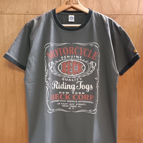 TOYS McCOY JOHNNY RINGER TEE " BECK CORP. " 	TMC2433 ブラック/Lサイズ