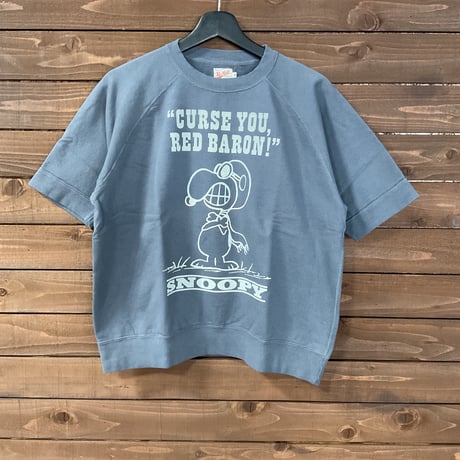 トイズマッコイ　SHORT SLEEVE SWEAT SHIRT SNOOPY " CURSE YOU, RED BARON! "TMC2420