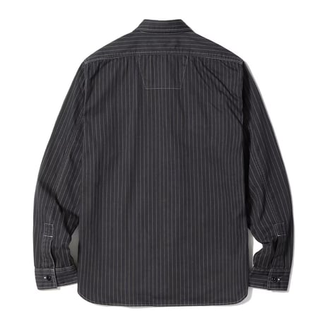 SUGARCANEシュガーケーン　SC29585　FICTION ROMANCE 8.5oz. BLACK WABASH STRIPE WORK SHIRT