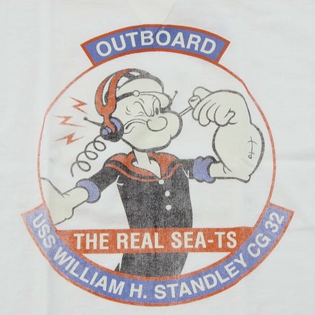 トイズマッコイ  Tシャツ　TOYS McCOY MILITARY TEE POPEYE "CG-32"  TMC2038
