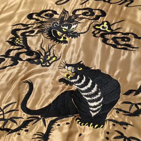 テーラー東洋 アセテートスーベニアジャケット “DRAGON & TIGER” × “EAGLE” TT15542-137　Mサイズ