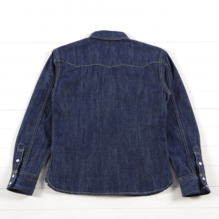 FLAT HEAD 長袖デニムウェスタンシャツ SILK BLEND DENIM SHIRTS