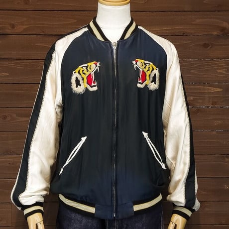 テーラー東洋　TT15053-119 Early 1950s Style Acetate Souvenir Jacket “TIGER HEAD” × “DRAGON” (AGING MODEL)