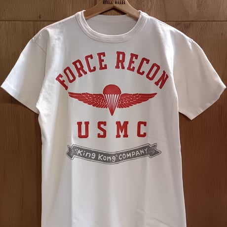 TOYS McCOY　19"NY"76 TEE " FORCE RECON "　TMC2419　Ｌサイズ/ナチュラル 040