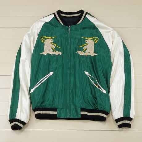 テーラー東洋　スカジャン　“ALASKAN FLAG × ALASKAN HUSKY”　TT15173 　145グリーン