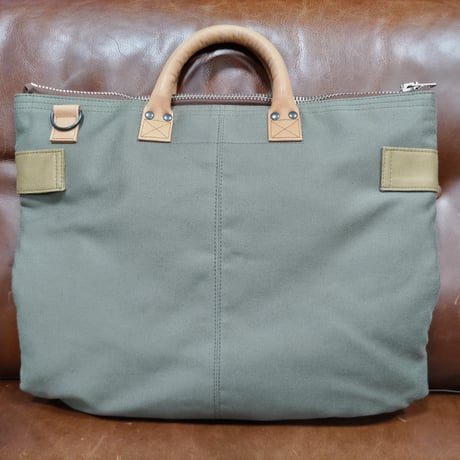トイズマッコイ　TOYS McCOY　HELMET BAG GROSGLAIN OLIVE/KHAKI　TMA2024 (161)