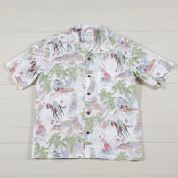 サンサーフ SLUBYARN S/S OPEN SHIRT "PA'U RIDER"　SS37263　Lサイズ