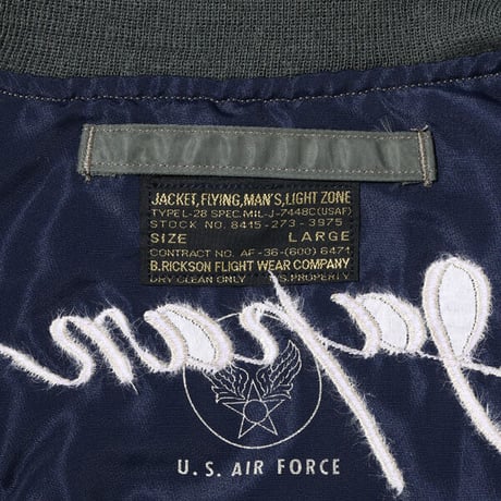 バズリクソンズ　Type L-2B BUZZ RICKSON'S 30th ANNIVERSARY MODEL SUKA EMBROIDERED BR15281