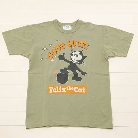 トイズマッコイ Ｔシャツ TOYS McCOY ミリタリーTシャツ FELIX THE CAT"GOOD LUCK!"   TMC2001
