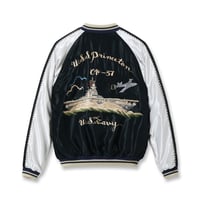 テーラー東洋　TT15877-219 / Early 1950s Style Acetate Souvenir Jacket “USS PRINCETON” × “MAIKO”