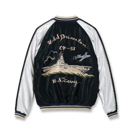 テーラー東洋　TT15877-219 / Early 1950s Style Acetate Souvenir Jacket “USS PRINCETON” × “MAIKO”