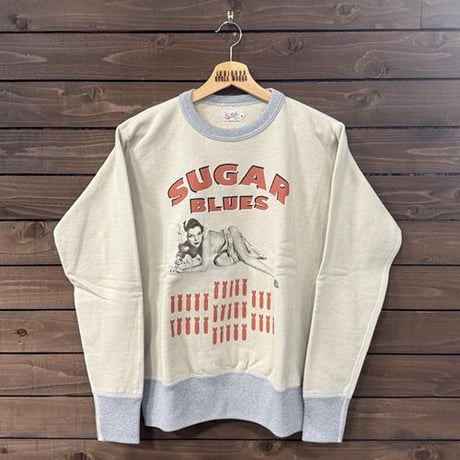 TOYS McCOY  ミリタリースウェットシャツ 8AF SUGAR BLUES　L/XL
