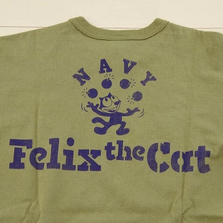 トイズマッコイ Ｔシャツ TOYS McCOY ミリタリーTシャツ FELIX THE CAT"GOOD LUCK!"   TMC2001