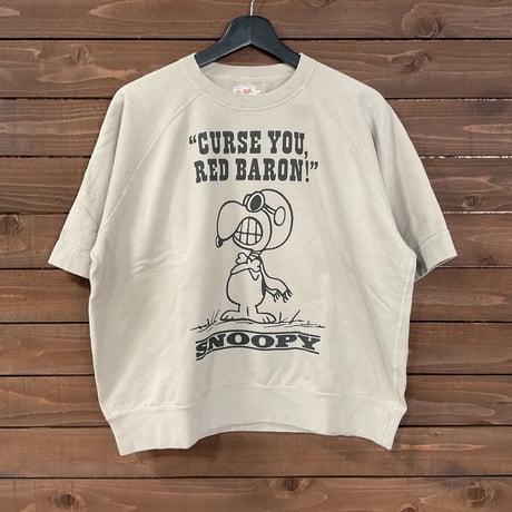 トイズマッコイ　SHORT SLEEVE SWEAT SHIRT SNOOPY " CURSE YOU, RED BARON! "TMC2420