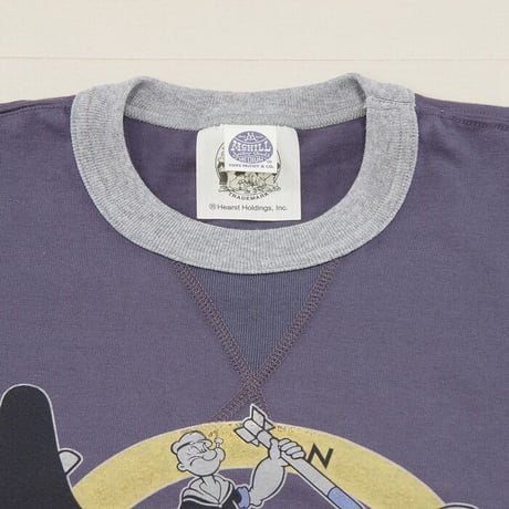 トイズマッコイ TOYS McCOY ポパイ 半袖 ミリタリー Tシャツ MILITARY TEE POPEYE "NAVY VP-ML-6" TMC2037