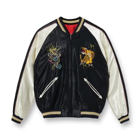 テーラー東洋 アセテートスーベニアジャケット “DRAGON HEAD” × “JAPAN MAP” TT15273-119