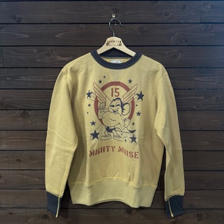 TOYS McCOY トイズマッコイ -MILITARY SWEAT SHIRT "MIGHTY MOUSE" L/XL