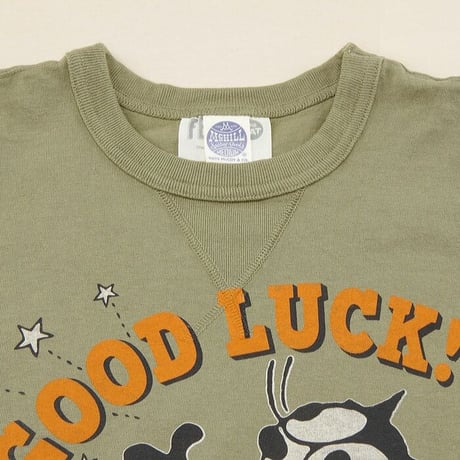 トイズマッコイ Ｔシャツ TOYS McCOY ミリタリーTシャツ FELIX THE CAT"GOOD LUCK!"   TMC2001