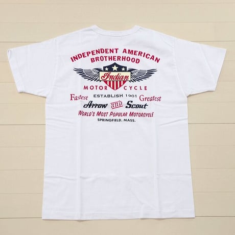インディアンモーターサイクル INDIAN MOTORCYCLE 半袖　Tシャツ　S/S T-SHIRT "ARROW ＆ SCOUT"　IM78520 東洋エンタープライズ