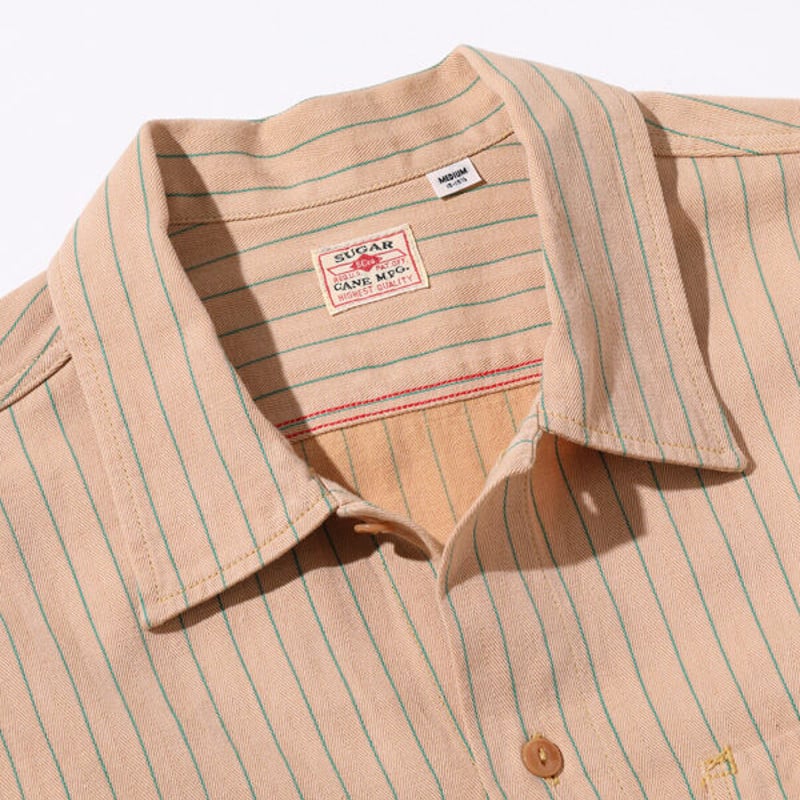 SUGAR CANE シュガーケーン COKE STRIPE WORK SHIRT (LONG