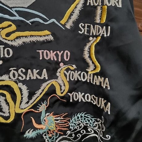 テーラー東洋　港商スペシャルエディション　ウールギャバジン×スーベニアジャケット「YOKOSUKA DRAGON×JAPAN 」 TT15230MAP
