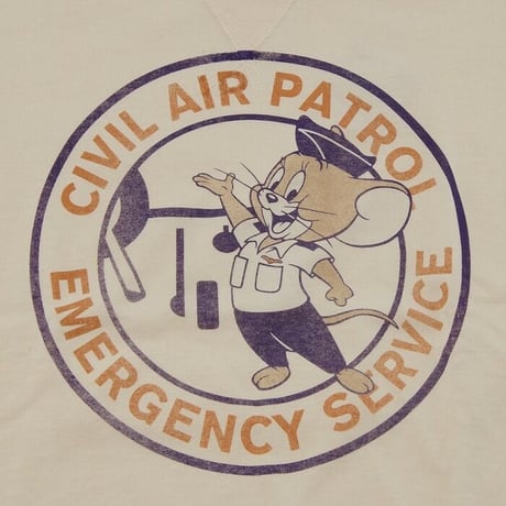 トイズマッコイ TOYS McCOY 半袖 Tシャツ トム＆ジェリー MILITARY TEE TOM & JERRY "CIVIL AIR PATROL" TMC2013