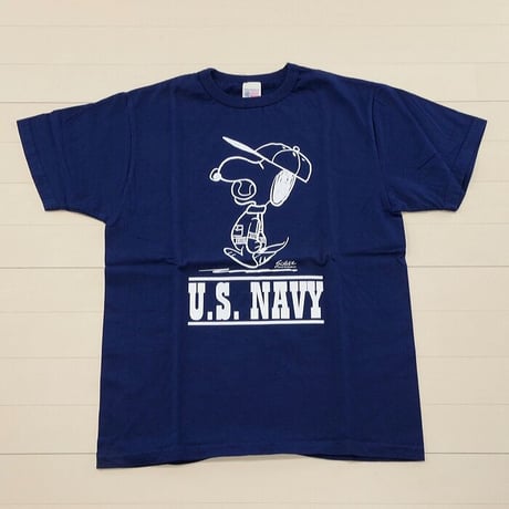 バズリクソンズ BUZZ RICKSON'S × PEANUTS 半袖 Tシャツ スヌーピー S/S T-SHIRT "U.S. NAVY" BR78685 東洋エンタープライズ