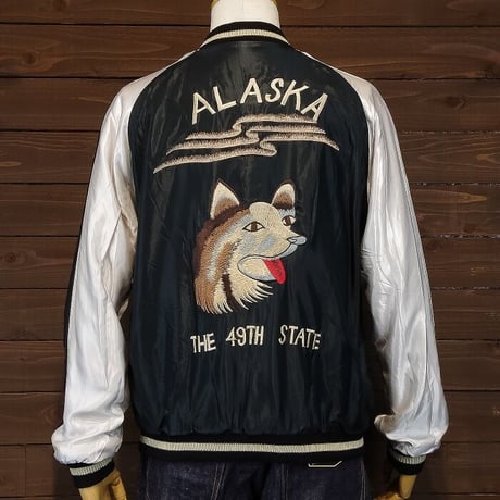 テーラー東洋　スカジャン　“ALASKAN FLAG × ALASKAN HUSKY”　TT15173 　145グリーン