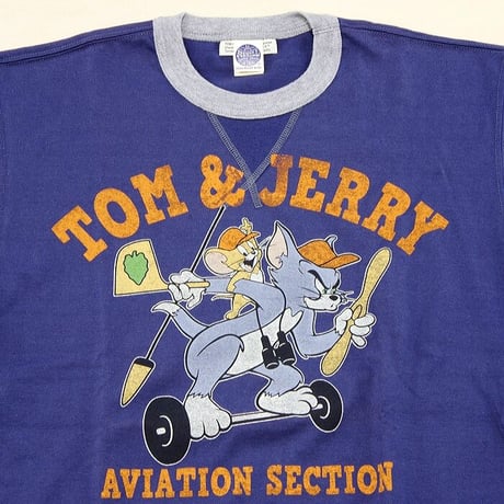 トイズマッコイ TOYS McCOY トム＆ジェリー  MILITARY TEE TOM & JERRY "AVIATION SECTION" TMC2015