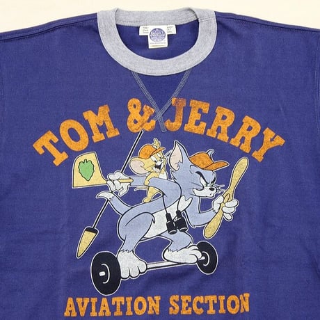 トイズマッコイ TOYS McCOY トム＆ジェリー  MILITARY TEE TOM & JERRY "AVIATION SECTION" TMC2015