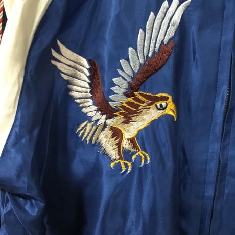 テーラー東洋　スカジャン　“ROARING TIGERxEAGLE” TT15173　125ブルー