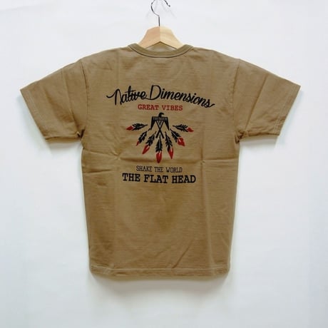 フラットヘッド　T-シャツ　THC-141W　DIMENSIONS