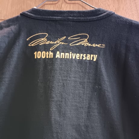 トイズマッコイ　マリリンモンローTシャツ  " 100TH ANNIVERSARY "  TMC2619 BLACK