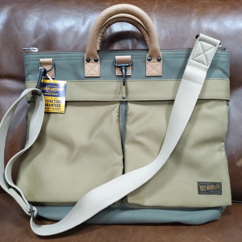 トイズマッコイ TOYS McCOY HELMET BAG GROSGLAIN OLIVE/K トイズマッコイ TOYS McCOY HELMET BAG GROSGLAIN OLIVE/K