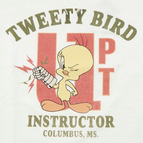 トイズマッコイ  MILITARY TEE SHIRT WARNER BROS. TWEETY BIRD "UPT INSTRUCTOR" TMC2019