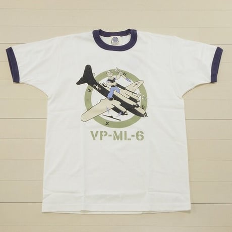 トイズマッコイ TOYS McCOY ポパイ 半袖 ミリタリー Tシャツ MILITARY TEE POPEYE "NAVY VP-ML-6" TMC2037