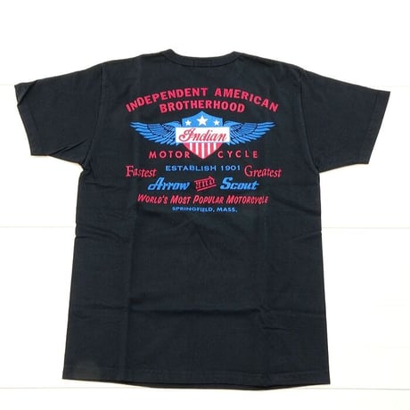 インディアンモーターサイクル INDIAN MOTORCYCLE 半袖　Tシャツ　S/S T-SHIRT "ARROW ＆ SCOUT"　IM78520 東洋エンタープライズ