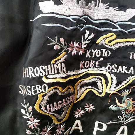 テーラー東洋　港商スペシャルエディション　ウールギャバジン×スーベニアジャケット「YOKOSUKA DRAGON×JAPAN 」 TT15230MAP