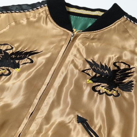 テーラー東洋 アセテートスーベニアジャケット “DRAGON & TIGER” × “EAGLE” TT15542-137　Mサイズ
