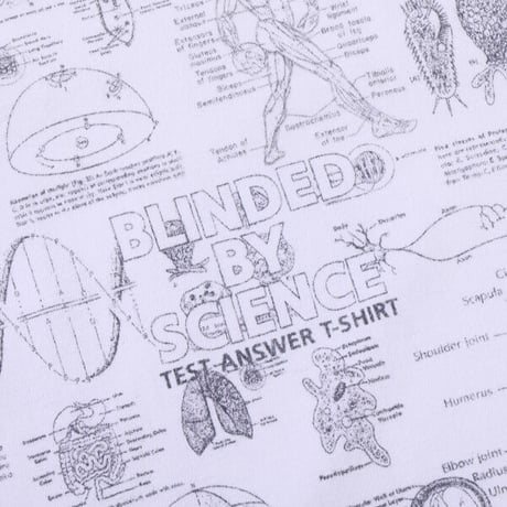 SUGAR CANE シュガーケーン "FICTION ROMANCE"  TEST ANSWER T-SHIRT “BLINDED BY SCIENCE”  SC78985