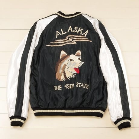 テーラー東洋　スカジャン　“ALASKAN FLAG × ALASKAN HUSKY”　TT15173 　145グリーン
