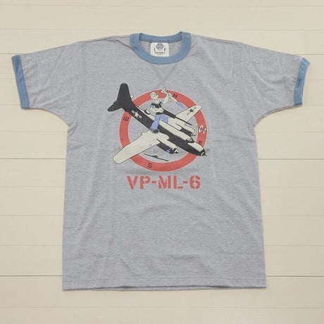 トイズマッコイ TOYS McCOY ポパイ 半袖 ミリタリー Tシャツ MILITARY TEE POPEYE "NAVY VP-ML-6" TMC2037