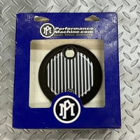 PER-0200-2005-GRL-BM  Performance Machine Fuel Door Cover Grille 08 and Up Touring Contrast