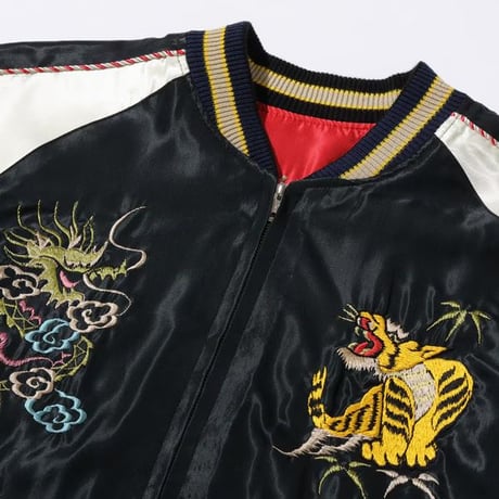 テーラー東洋 アセテートスーベニアジャケット “DRAGON HEAD” × “JAPAN MAP” TT15273-119