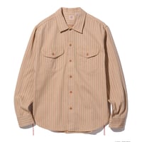 SUGAR CANE　シュガーケーン　COKE STRIPE WORK SHIRT (LONG SLEEVE)　コークストライプ　ワークシャツ　SC28652　Ｍサイズ