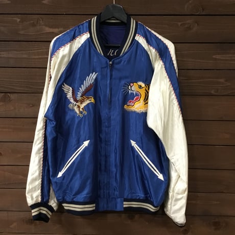 テーラー東洋　スカジャン　“ROARING TIGERxEAGLE” TT15173　125ブルー