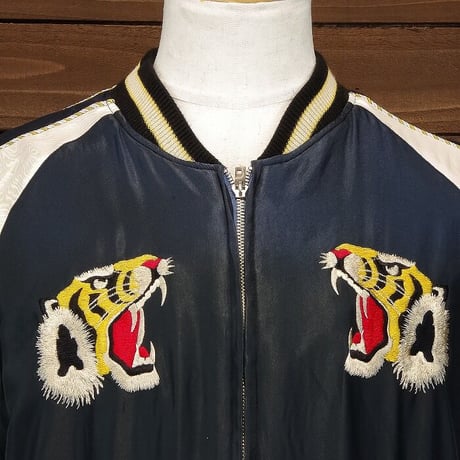 テーラー東洋　TT15053-119 Early 1950s Style Acetate Souvenir Jacket “TIGER HEAD” × “DRAGON” (AGING MODEL)