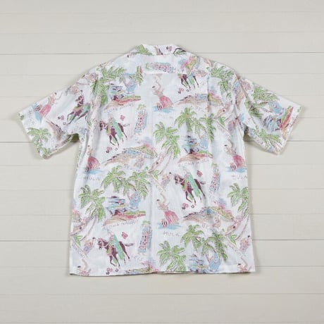 サンサーフ SLUBYARN S/S OPEN SHIRT "PA'U RIDER"　SS37263　Lサイズ