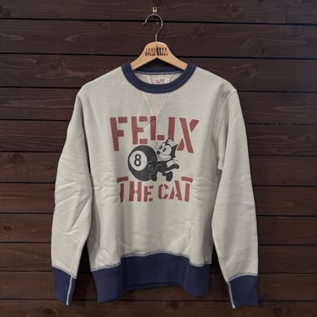 TOYS McCOY/トイズマッコイ クルーネックスウェット MILITARY SWEAT SHIRT FELIX THE CAT "8 BALL" M/L